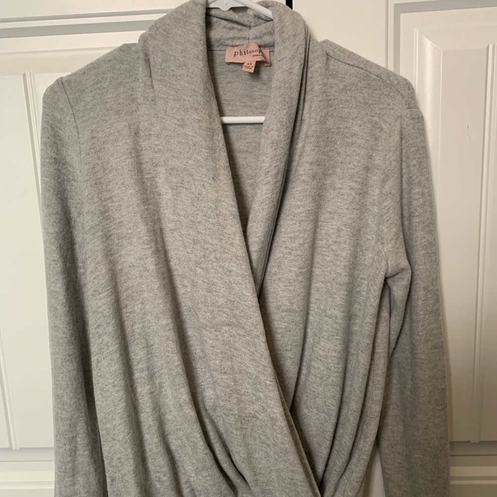 Gray sweater